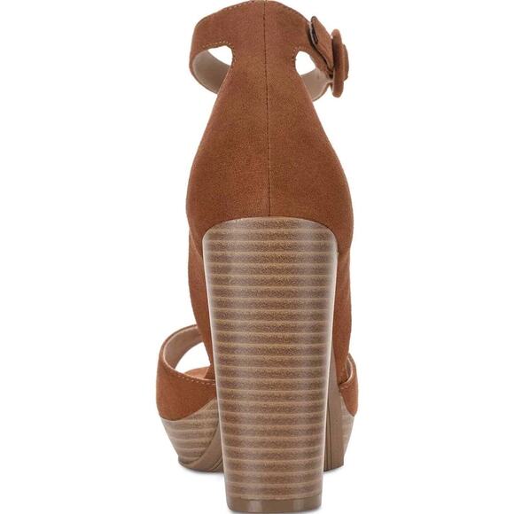 Sun + Stone Whiskey Reeta Block-Heel Platform Sandals - 7 - Whiskey - Picture 3 of 5